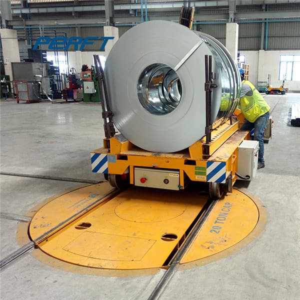 coil transfer trolley with swivel casters 6 ton
